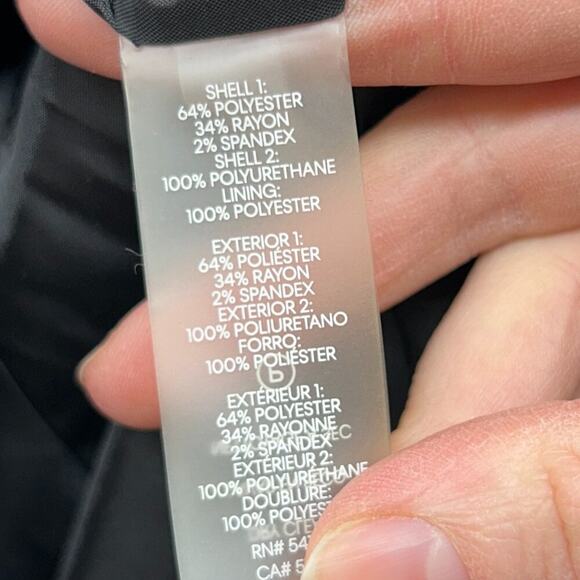 Calvin Klein Black White Single Button Houndstooth Tailored Blazer Jacket 4 - Picture 7 of 7